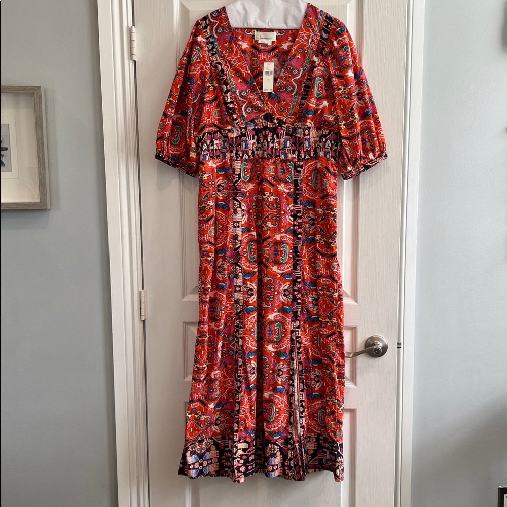 Anthropologie multi color dress
Pockets, side zipper and front slits
NWT - Picture 4 of 7
